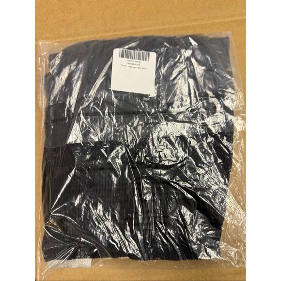 New Gigi C Phoebe Rib Knit High Waist Cutout Tied Leggings M Black - Picture 4 of 7